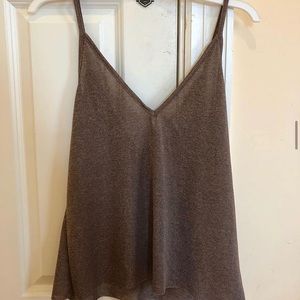 tan v-neck tank top